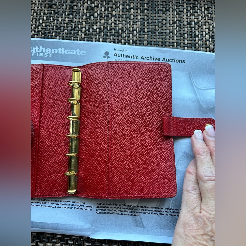 Louis Vuitton Red EPI Agenda PM CA0091 - Picture 9 of 12